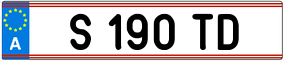 Trailer License Plate